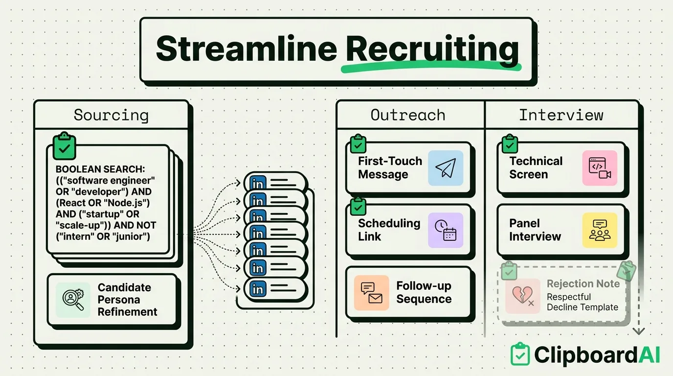 How HR Professionals Streamline Recruiting With Clipboard Tools