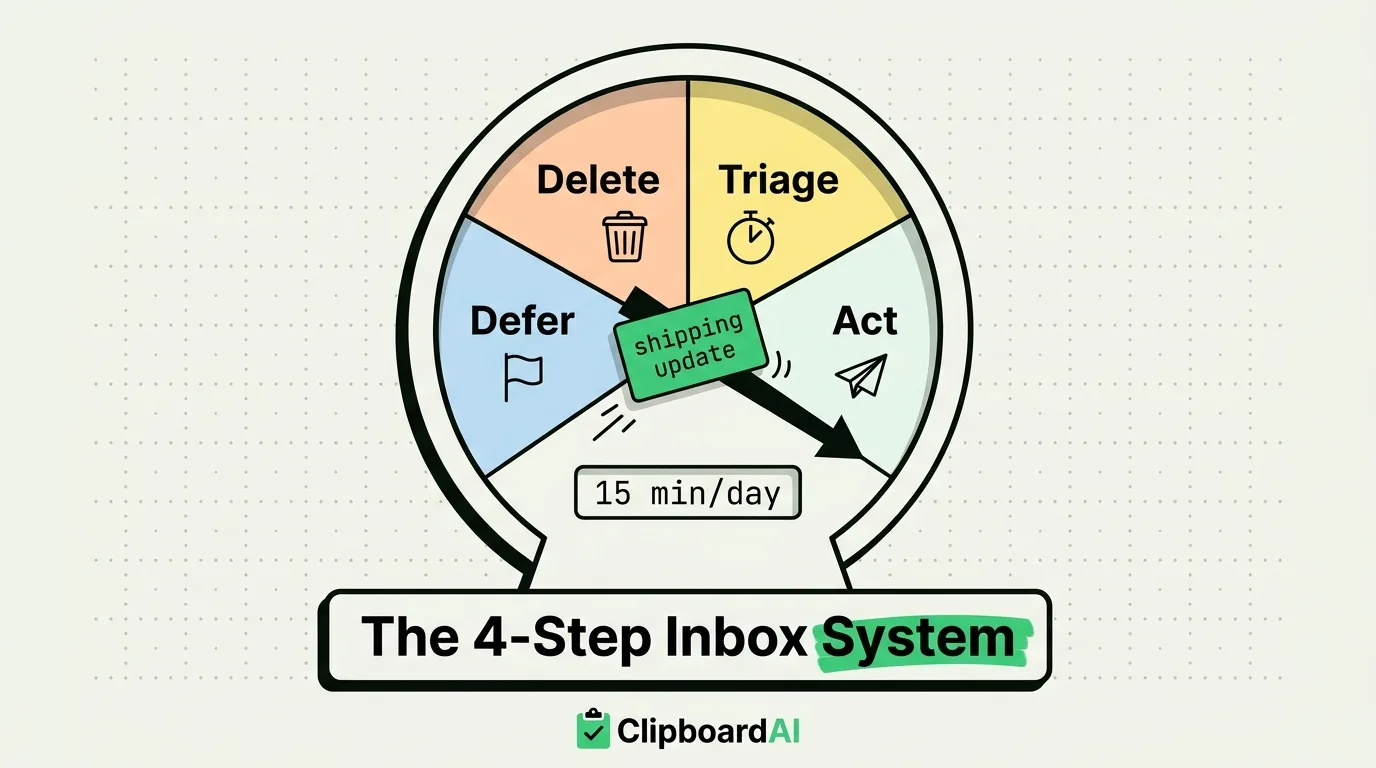 Inbox Zero on iPhone: The 4-Step System That Actually Works in 2026