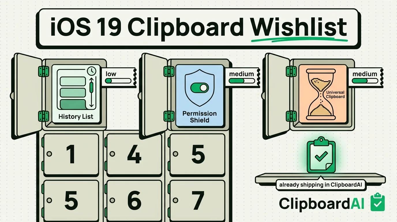 iOS 19 Wishlist: 7 Clipboard Features We Want Apple to Ship