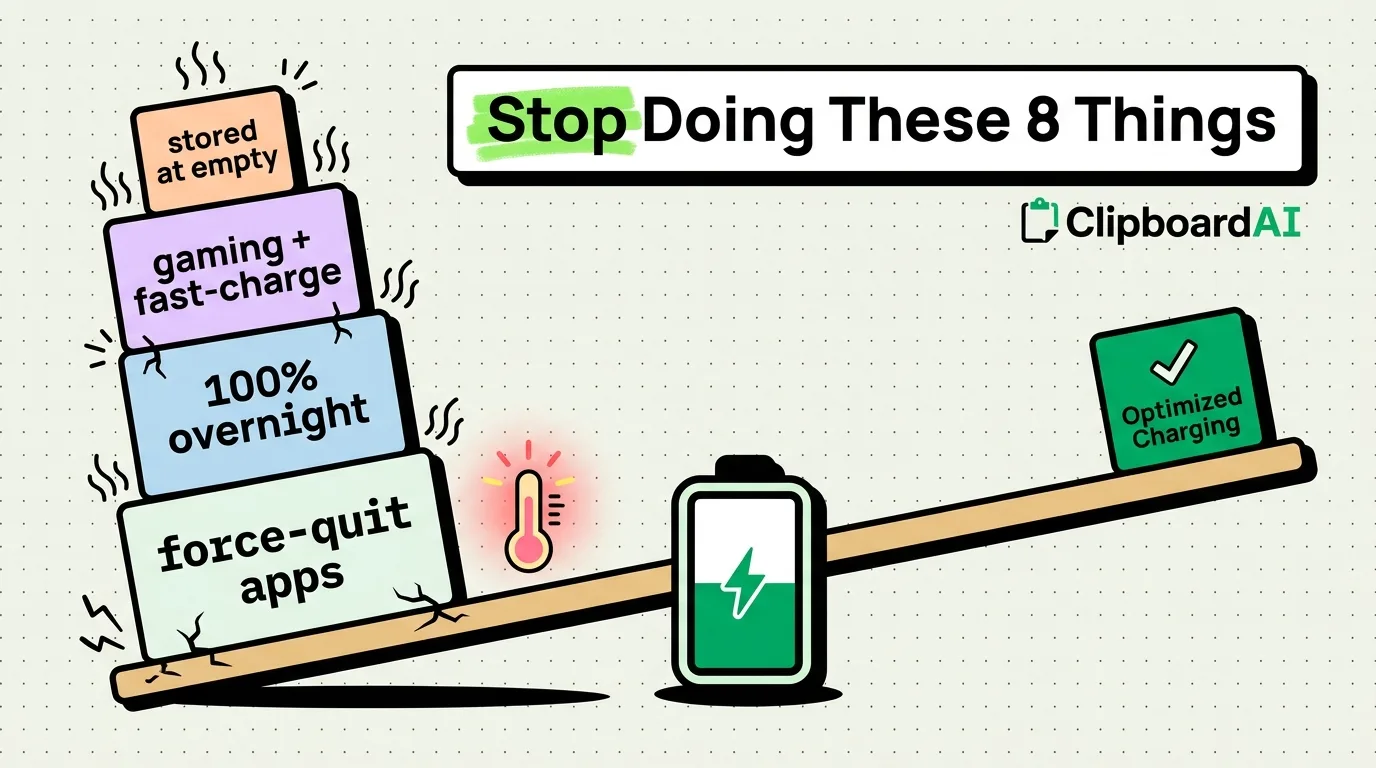iPhone Battery Optimization: Stop Doing These 8 Things Immediately