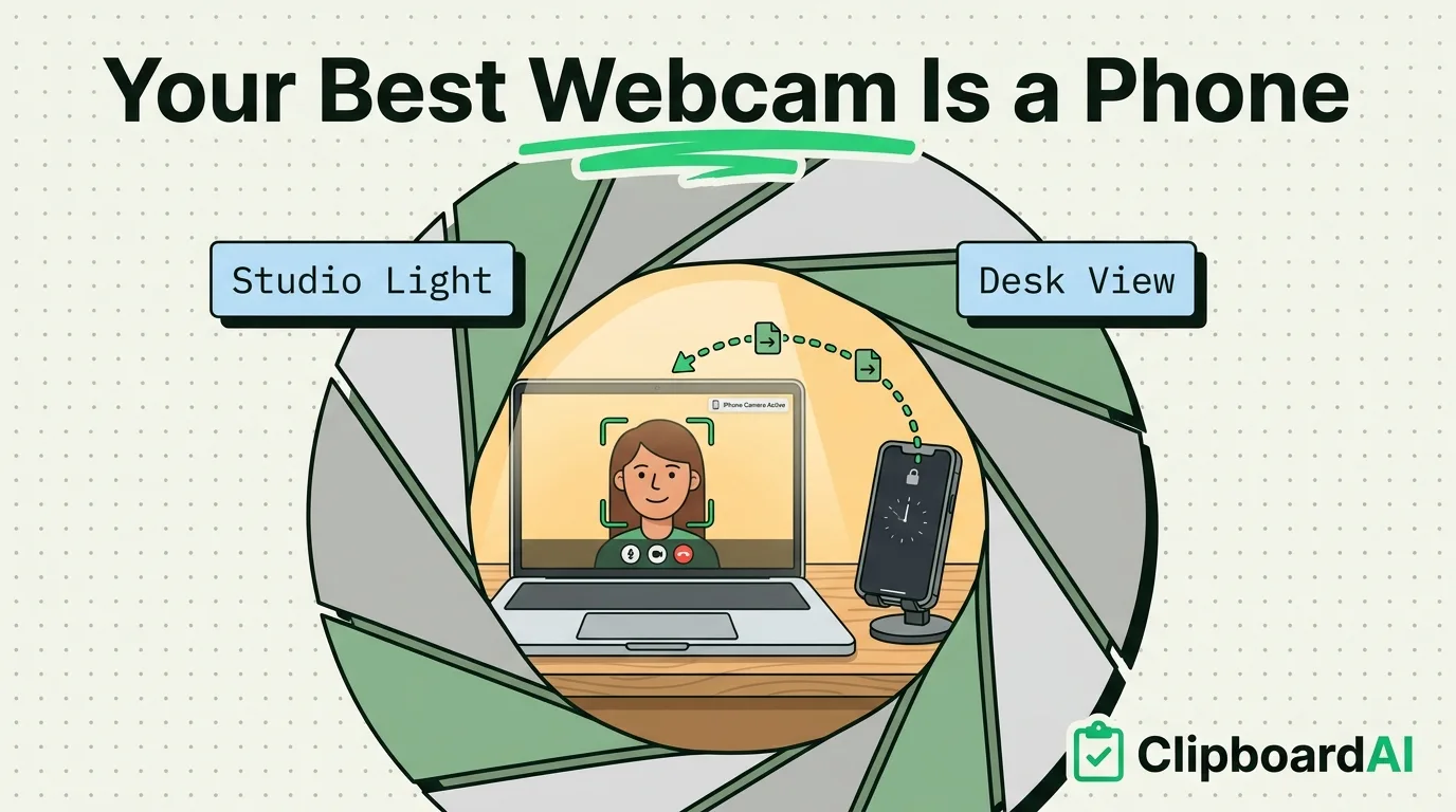 How to Use iPhone as a Webcam for Mac: Continuity Camera Complete Guide