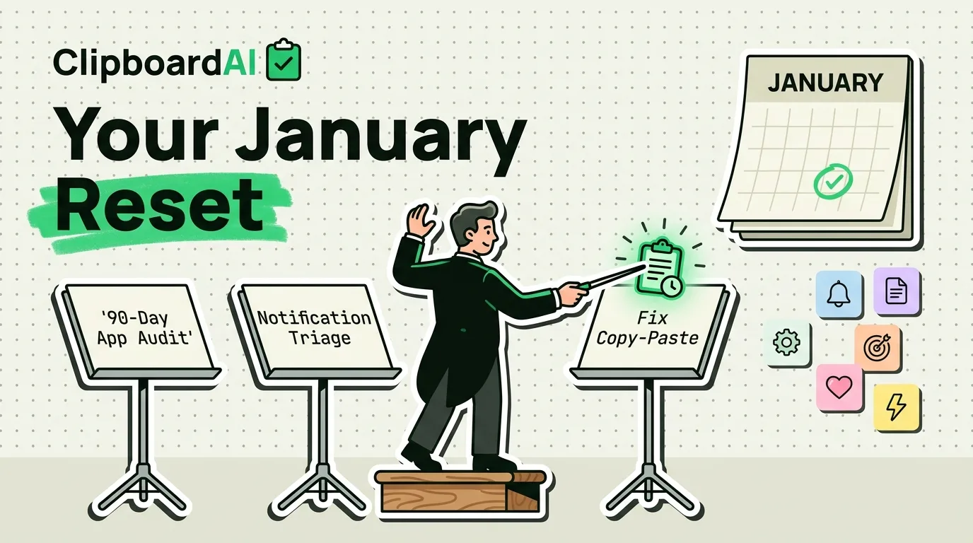 New Year Productivity Reset: iPhone Setup for a Fresh Start in January