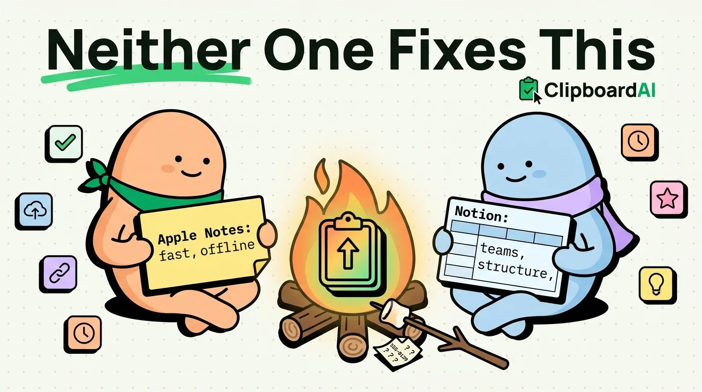 Notion vs Apple Notes: Which Is Actually Better on iPhone in 2026?