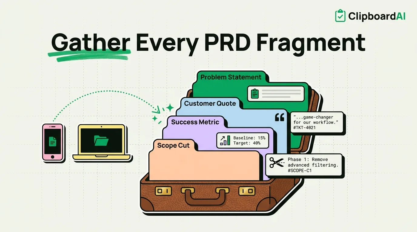 How Product Managers Use Clipboard History for Better PRDs
