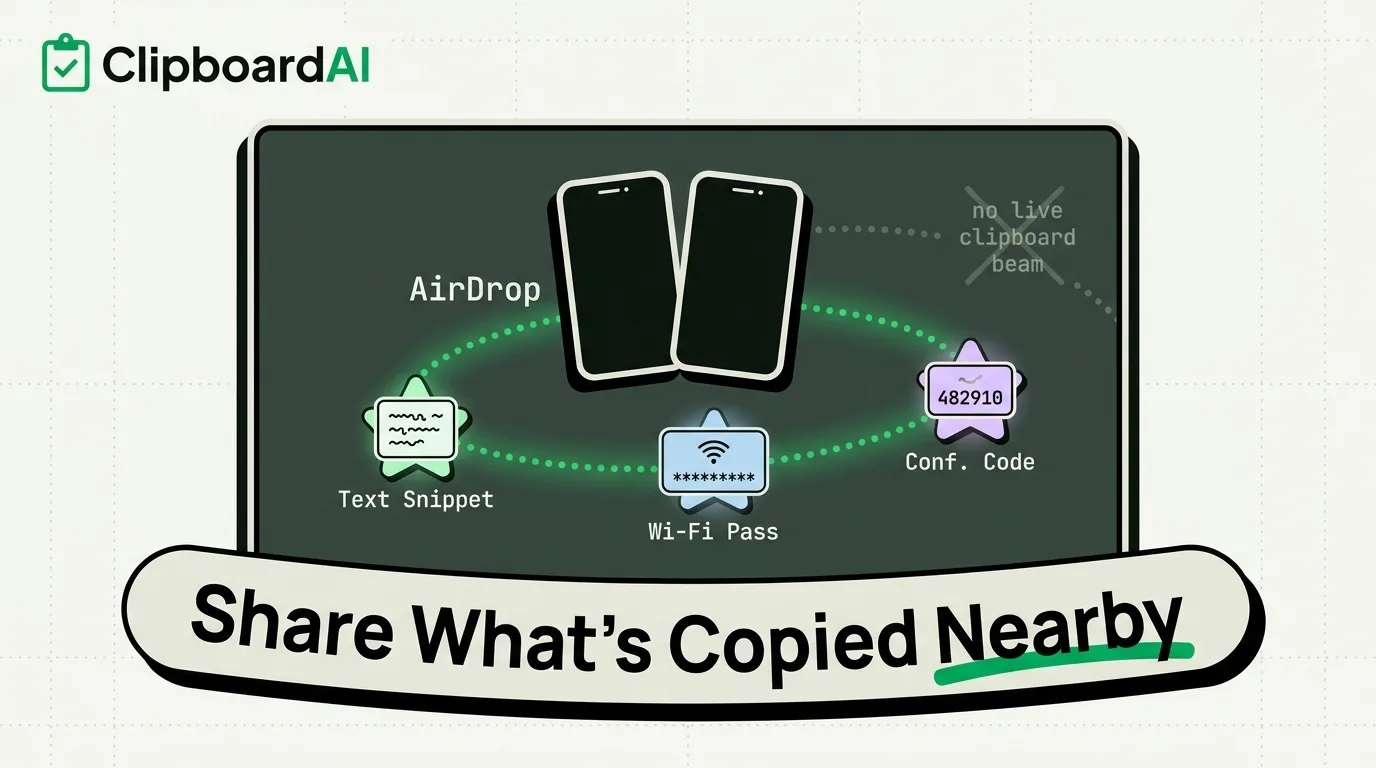 How to Share Your Clipboard With Someone Standing Right Next to You