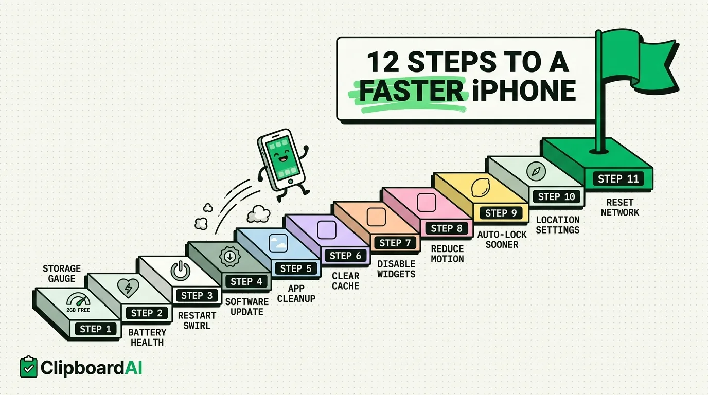 How to Speed Up a Slow iPhone Without Factory Reset (12 Proven Tips)