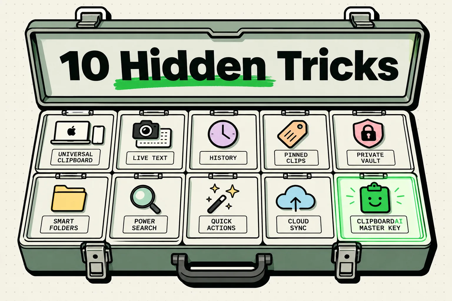 Toolbox of ten hidden iPhone clipboard tricks including Universal Clipboard and Live Text